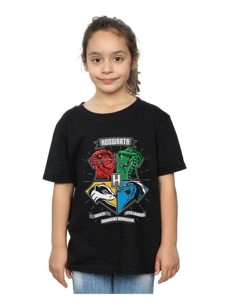 Harry Potter - T-shirt HOGWARTS Noir - Kiabi