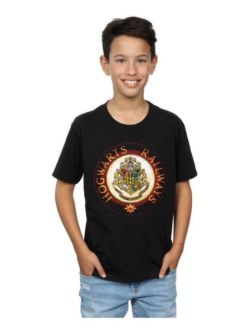 Harry Potter - T-shirt HOGWARTS Noir - Kiabi