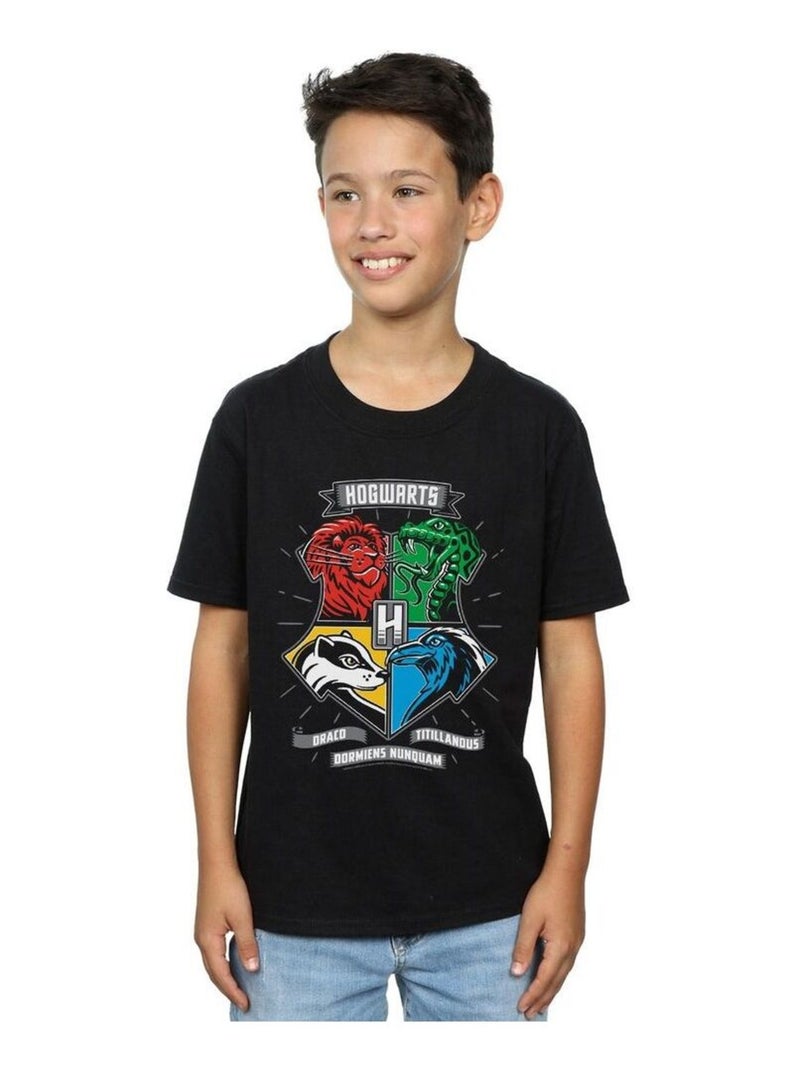 Harry Potter - T-shirt HOGWARTS Noir - Kiabi