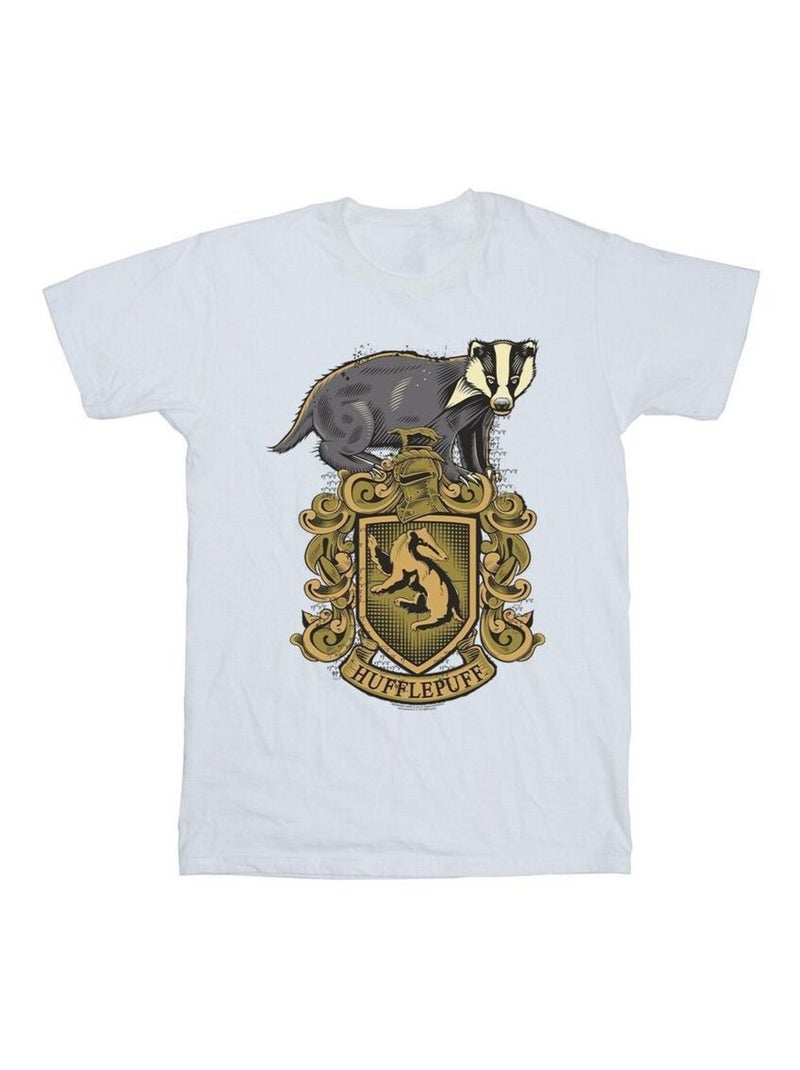 Harry Potter - T-shirt HUFFLEPUFF Blanc - Kiabi