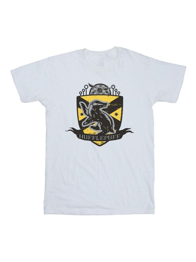 Harry Potter - T-shirt HUFFLEPUFF Blanc - Kiabi