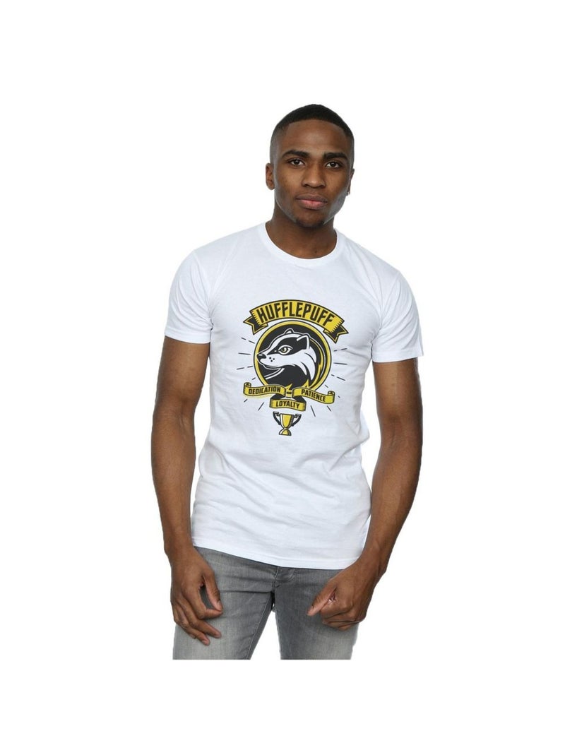 Harry Potter - T-shirt HUFFLEPUFF Blanc - Kiabi