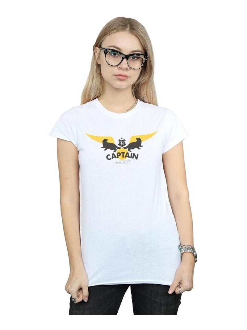 Harry Potter - T-shirt HUFFLEPUFF Blanc - Kiabi