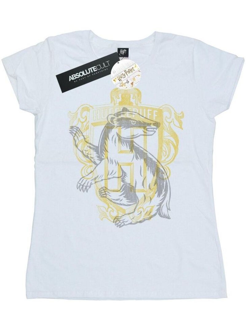 Harry Potter - T-shirt HUFFLEPUFF Blanc - Kiabi