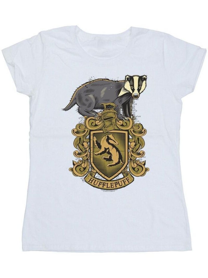 Harry Potter - T-shirt HUFFLEPUFF Blanc - Kiabi