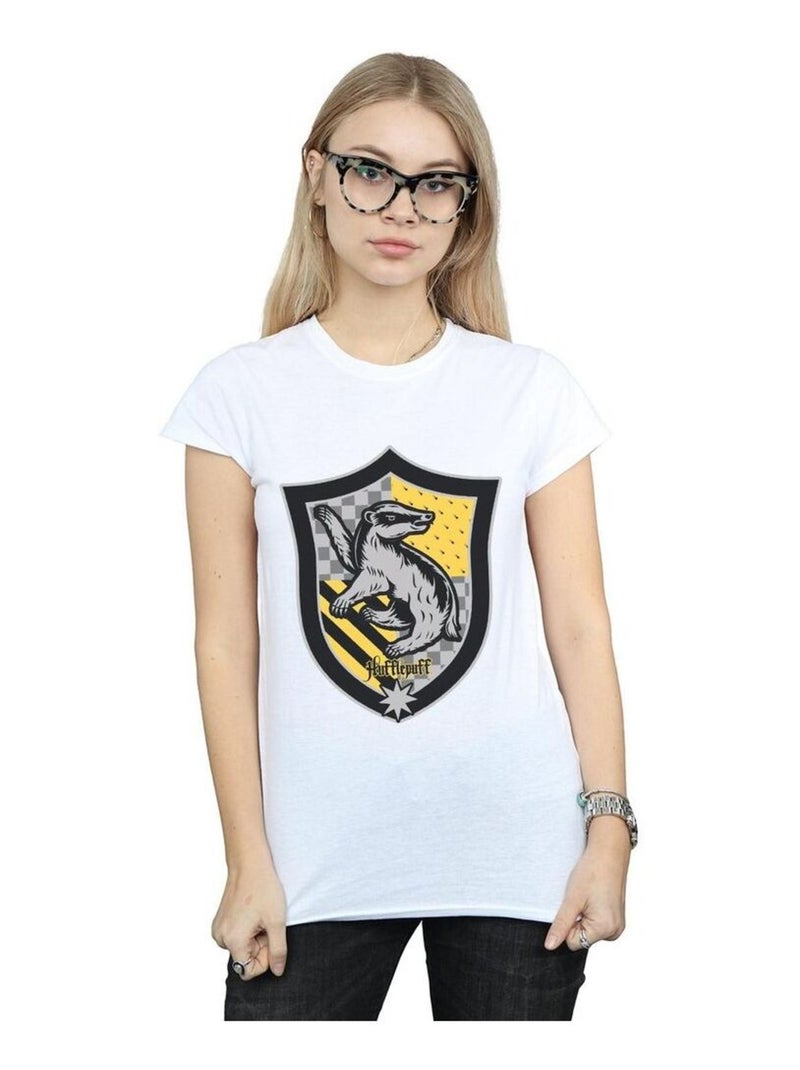 Harry Potter - T-shirt HUFFLEPUFF Blanc - Kiabi