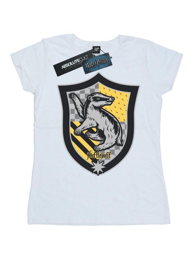 Harry Potter - T-shirt HUFFLEPUFF Blanc - Kiabi