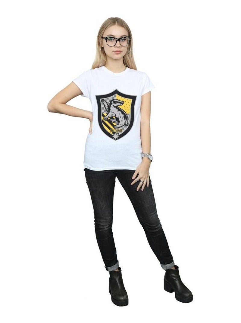 Harry Potter - T-shirt HUFFLEPUFF Blanc - Kiabi