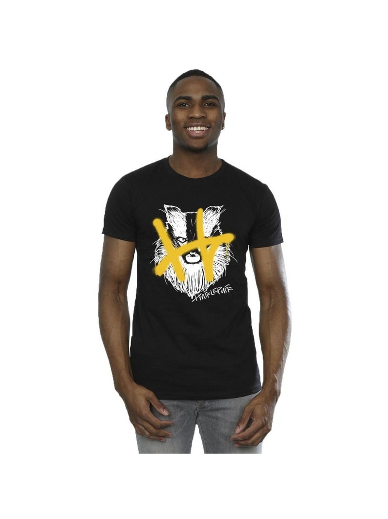 Harry Potter - T-shirt HUFFLEPUFF Noir - Kiabi