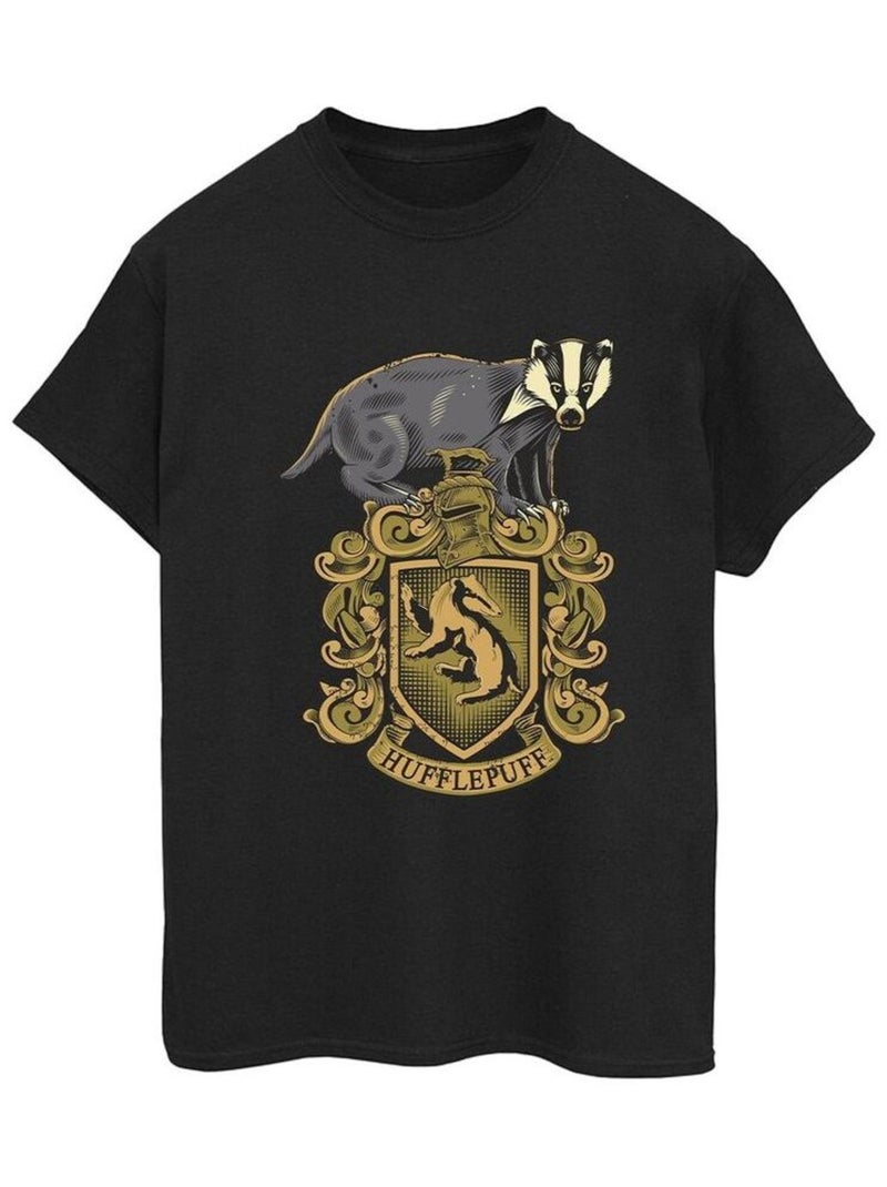 Harry Potter - T-shirt HUFFLEPUFF Noir - Kiabi