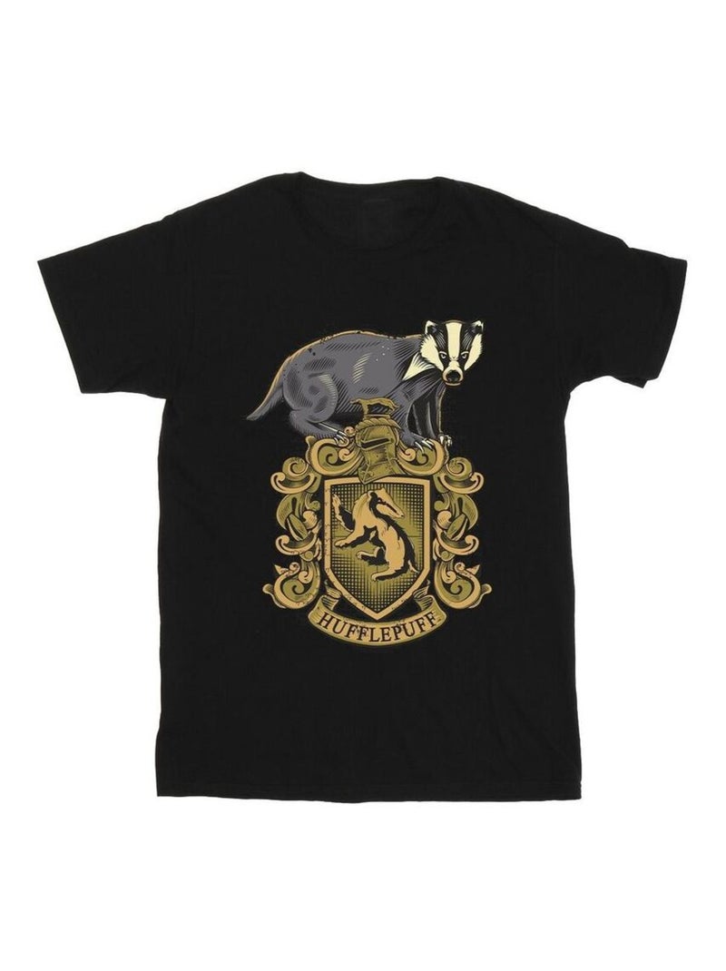Harry Potter - T-shirt HUFFLEPUFF Noir - Kiabi