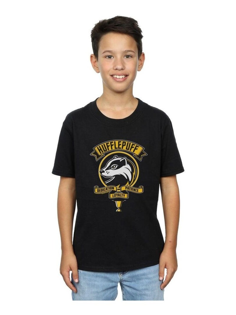 Harry Potter - T-shirt HUFFLEPUFF Noir - Kiabi