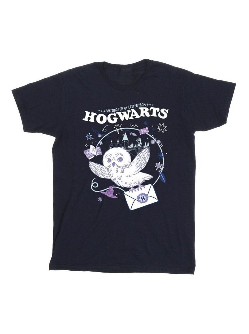 Harry Potter - T-shirt LETTER FROM HOGWARTS Bleu marine - Kiabi