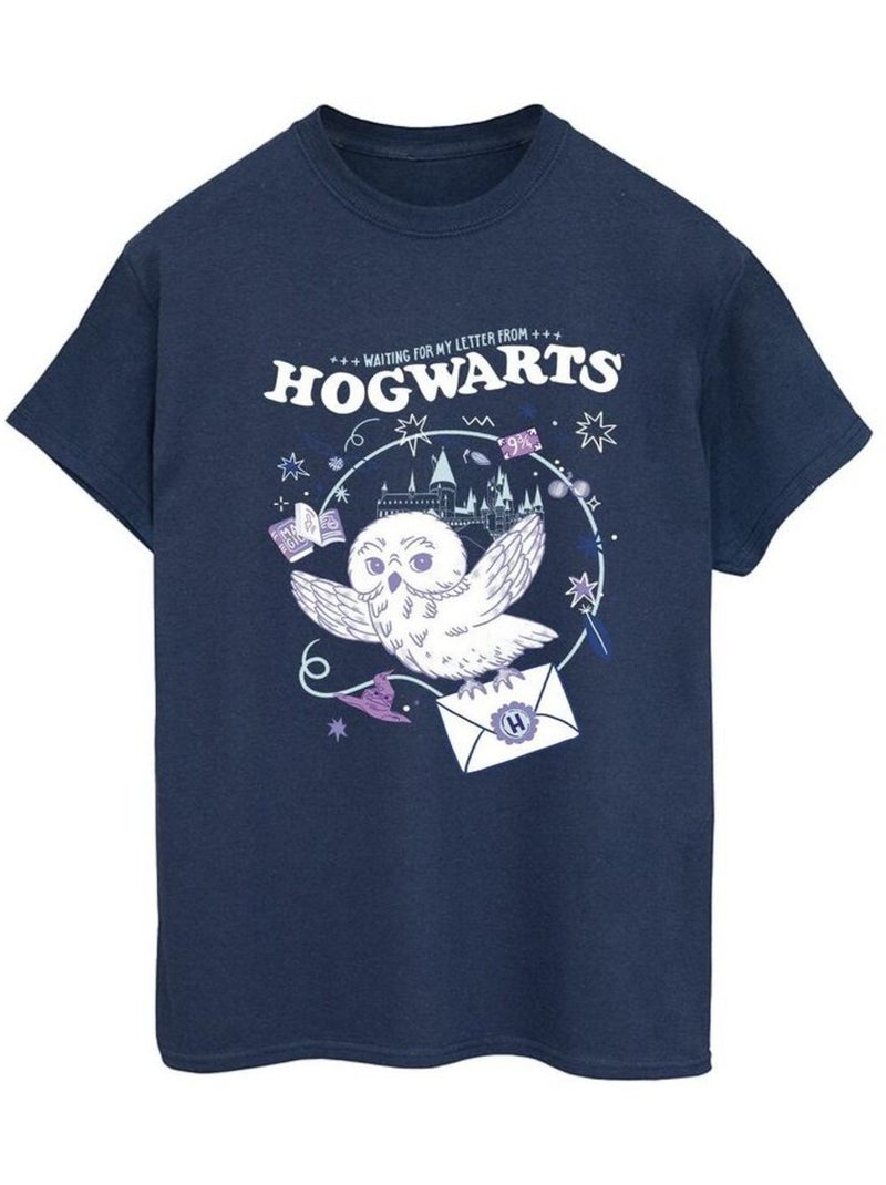 Harry Potter - T-shirt LETTER FROM HOGWARTS Bleu marine - Kiabi