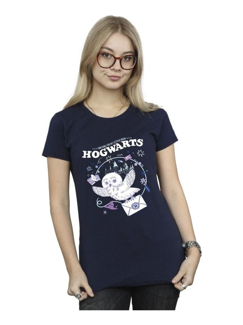 Harry Potter - T-shirt LETTER FROM HOGWARTS Bleu marine - Kiabi