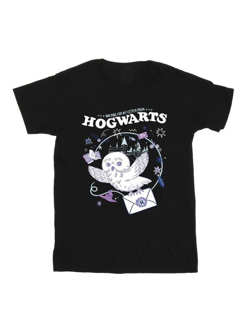 Harry Potter - T-shirt LETTER FROM HOGWARTS Noir - Kiabi