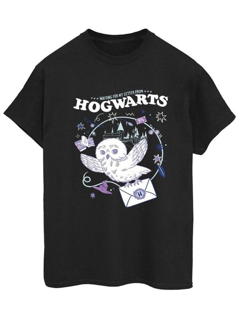Harry Potter - T-shirt LETTER FROM HOGWARTS Noir - Kiabi