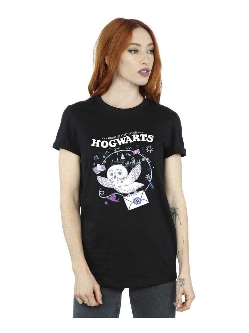 Harry Potter - T-shirt LETTER FROM HOGWARTS Noir - Kiabi