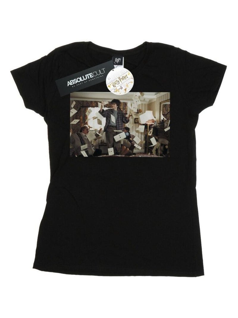 Harry Potter - T-shirt LETTER FROM HOGWARTS Noir - Kiabi