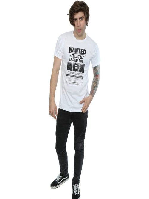 Harry Potter - T-shirt motif Bellatrix Lestrange motif/style poster 'Wanted' (Bellatrix Lestrange) - Kiabi