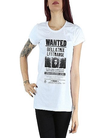 Harry Potter - T-shirt motif Bellatrix Lestrange motif/style poster 'Wanted' (Bellatrix Lestrange)