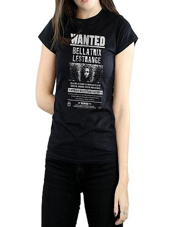 Harry Potter - T-shirt motif Bellatrix Lestrange motif/style poster 'Wanted' (Bellatrix Lestrange)