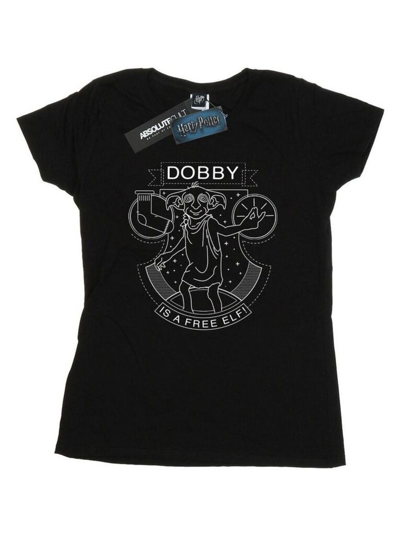 Harry Potter - T-shirt motif Dobby motif/style Sceau Noir - Kiabi