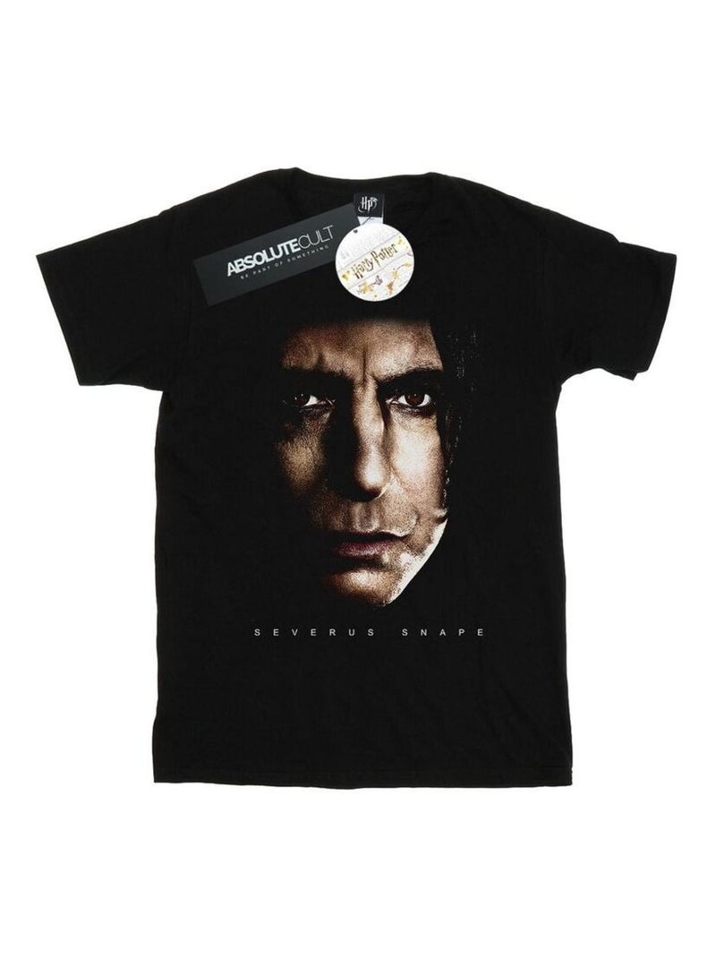 Harry Potter - T-shirt motif Severus Rogue motif/style Portrait Noir - Kiabi