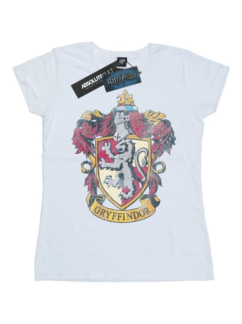 Harry Potter - T-shirt motif/style Gryffondor Blanc - Kiabi