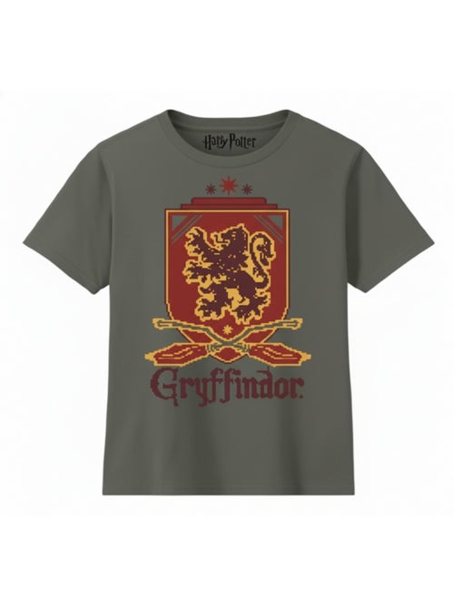Harry Potter - T-shirt motif/style Gryffondor BLAZON - Kiabi