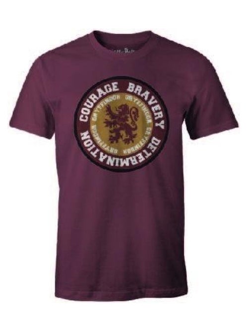 Harry Potter - T-shirt motif/style Gryffondor COURAGE RebelleRY DETERMINATION - Kiabi