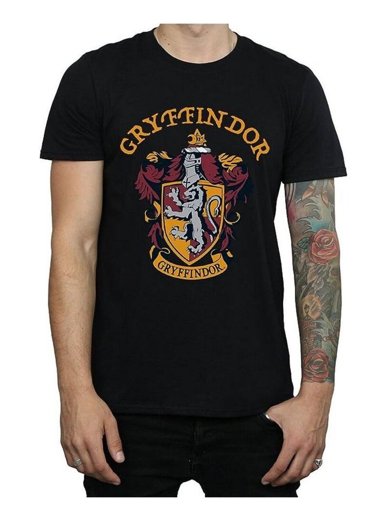 Harry Potter - T-shirt motif/style Gryffondor Noir - Kiabi