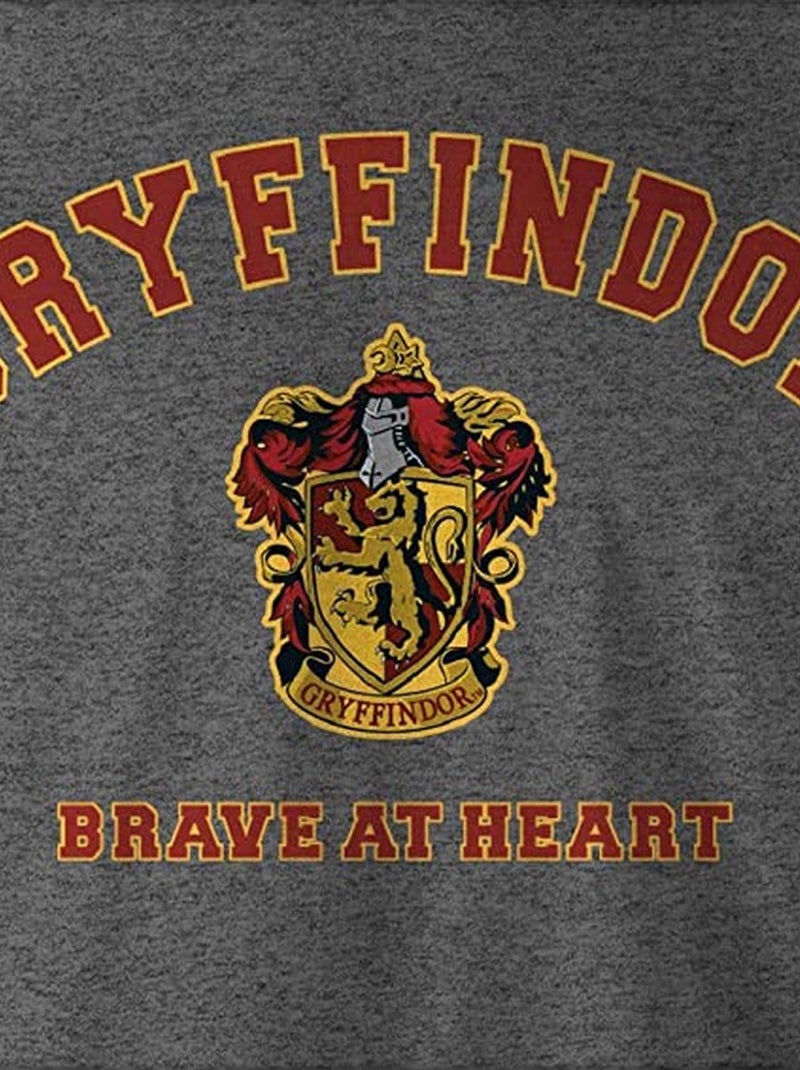 Harry Potter - T-shirt motif/style Gryffondor Rebelle AT HEART Gris Gris anthracite - Kiabi