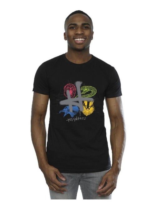 Harry Potter - T-shirt motif/style H à la bombe et emblème - Kiabi Harry Potter - T-shirt motif/style H à la bombe et emblème - Kiabi