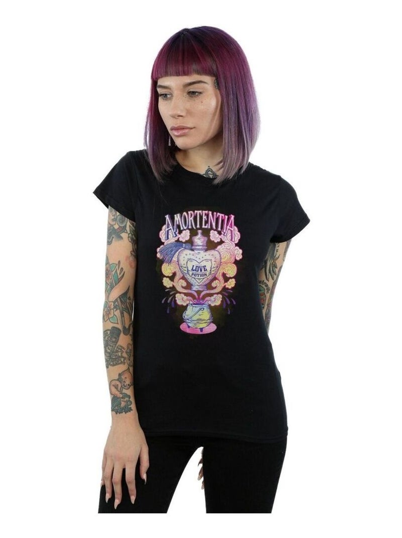 Harry Potter - T-shirt motif/style Love Potion Noir - Kiabi