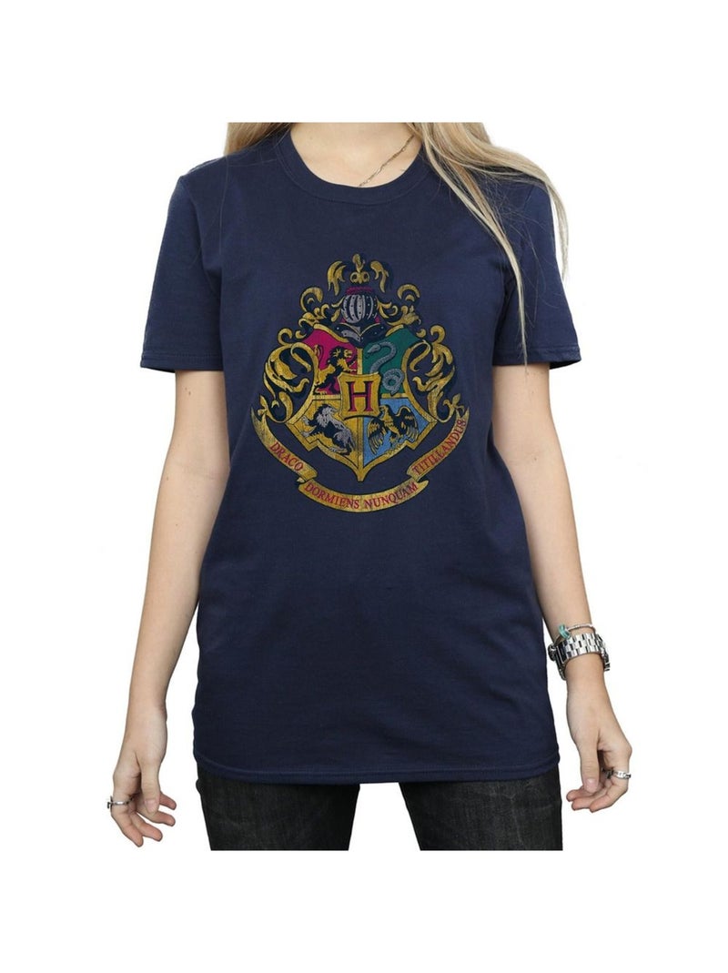 Harry Potter - T-shirt motif/style maisons de Poudlard Bleu marine - Kiabi