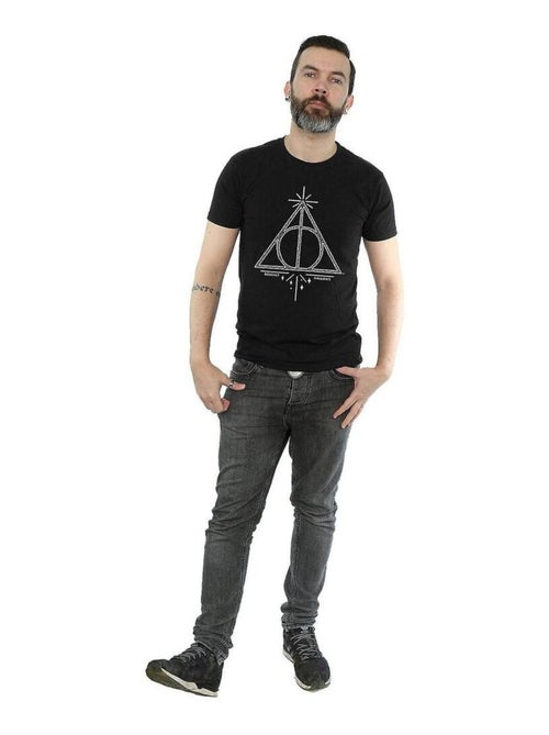 Harry Potter - T-shirt motif/style reliques de la mort - Kiabi