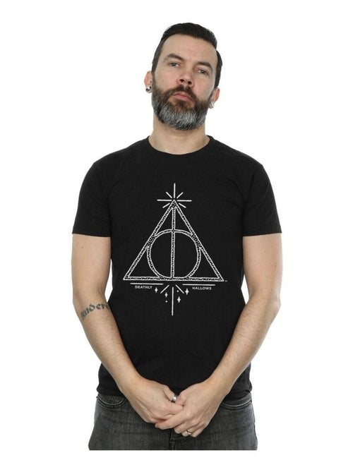 Harry Potter - T-shirt motif/style reliques de la mort - Kiabi