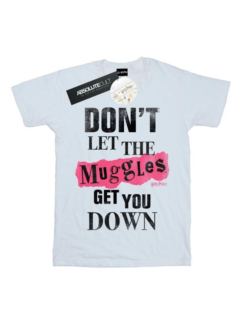 Harry Potter - T-shirt MUGGLES Blanc - Kiabi