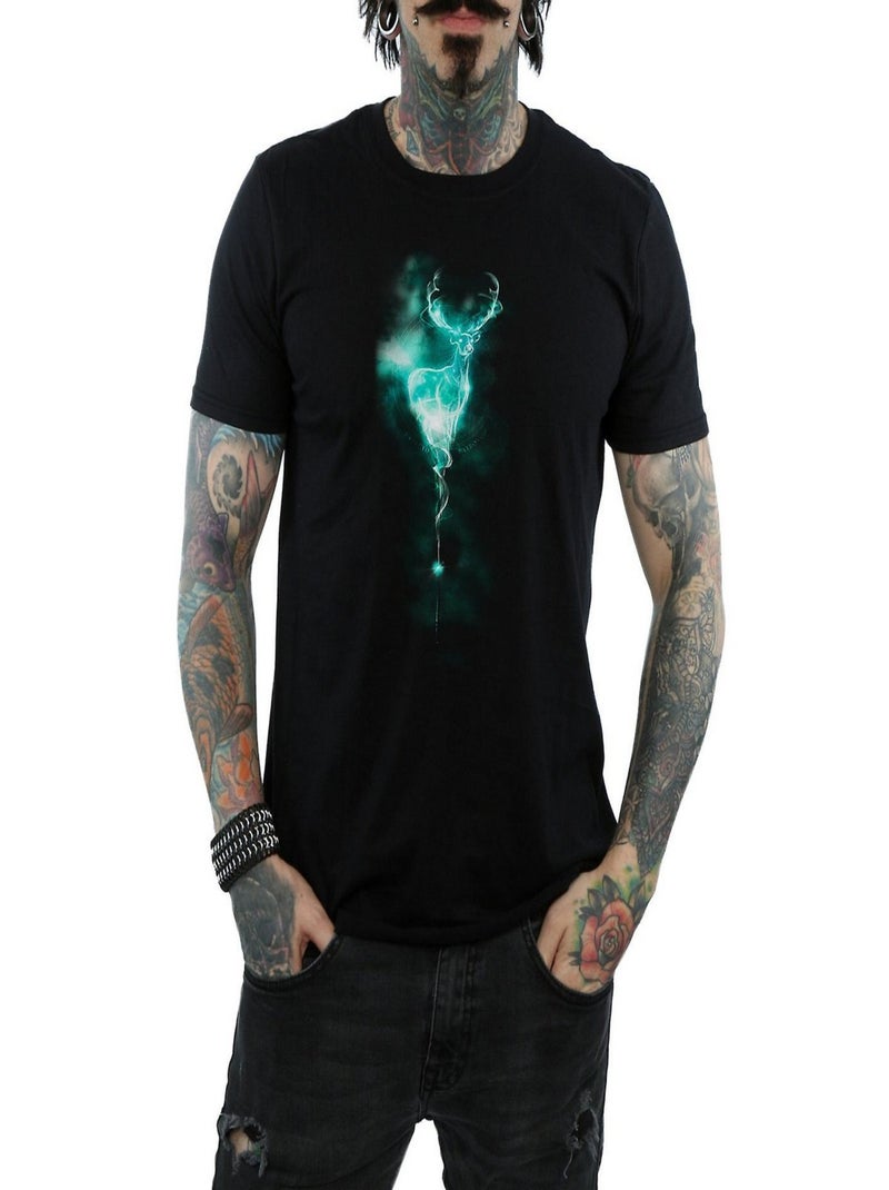 Harry Potter - T-shirt PATRONUS Noir - Kiabi