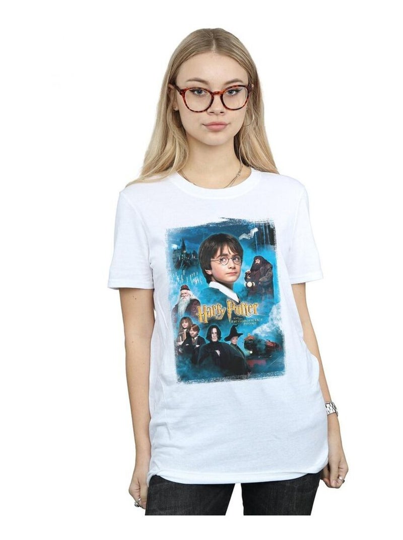 Harry Potter - T-shirt PHILOSOPHER'S STONE Blanc - Kiabi