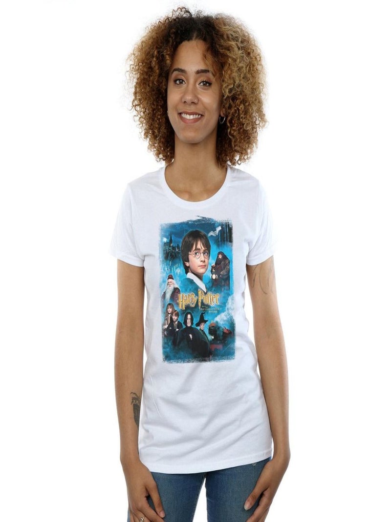Harry Potter - T-shirt PHILOSOPHER'S STONE Blanc - Kiabi