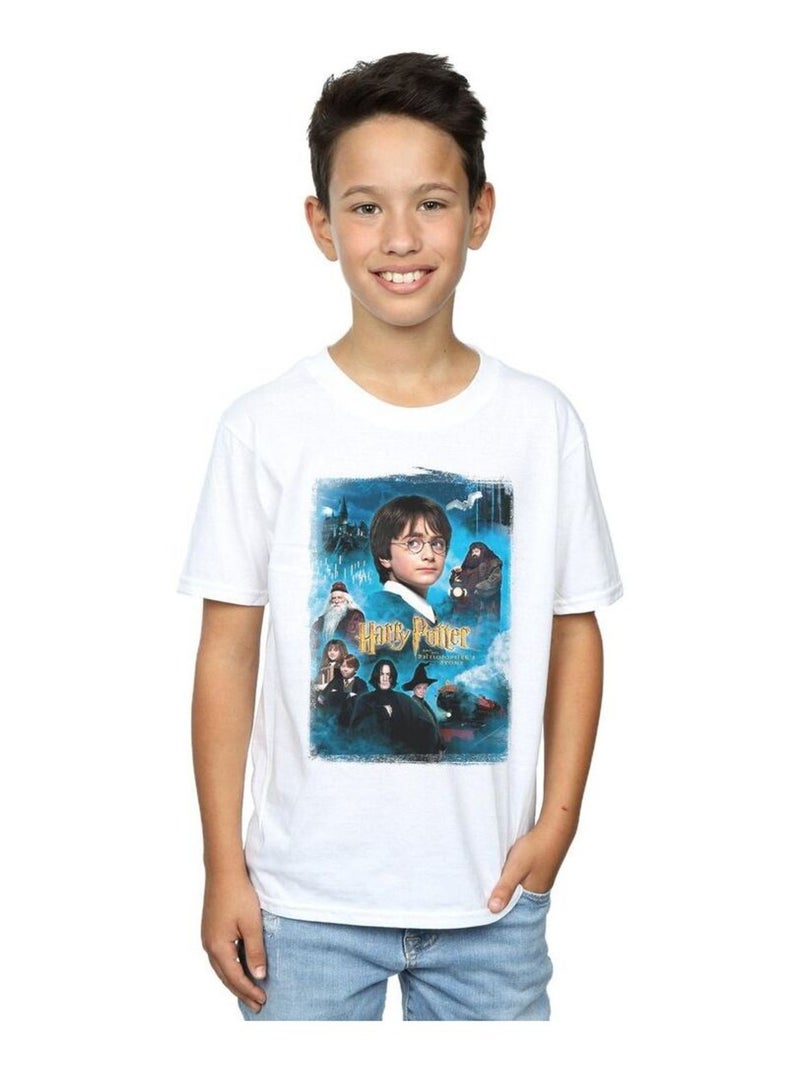 Harry Potter - T-shirt PHILOSOPHER'S STONE Blanc - Kiabi