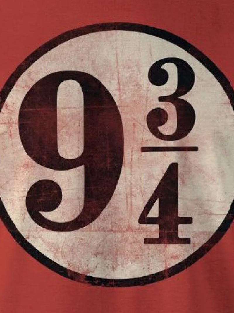Harry Potter - T-shirt PLATFORM 3/4 Rouge - Kiabi