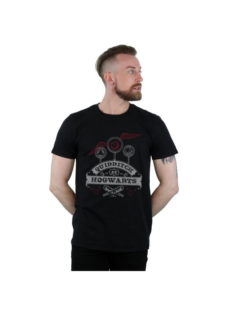 Harry Potter - T-shirt QUIDDITCH AT HOGWARTS Noir - Kiabi