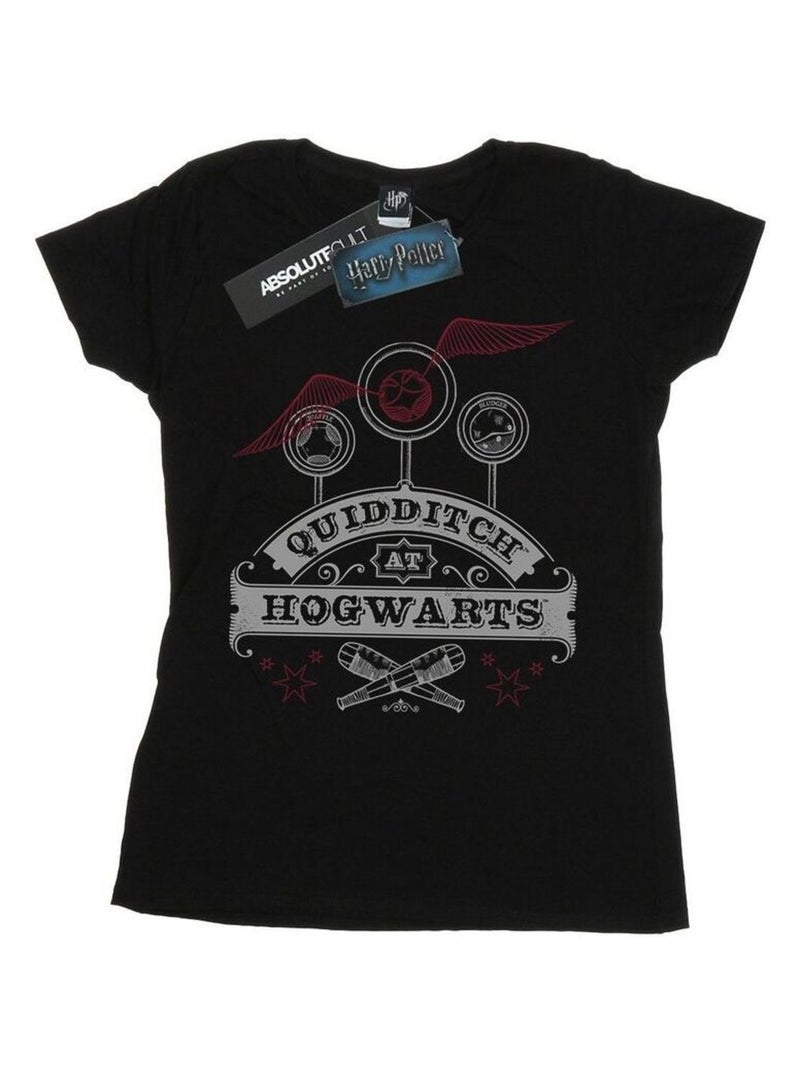 Harry Potter - T-shirt QUIDDITCH AT HOGWARTS Noir - Kiabi