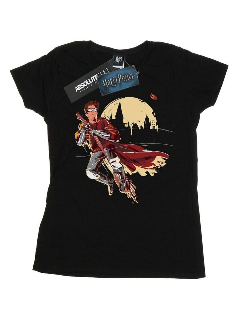 Harry Potter - T-shirt QUIDDITCH SEEKER Noir - Kiabi