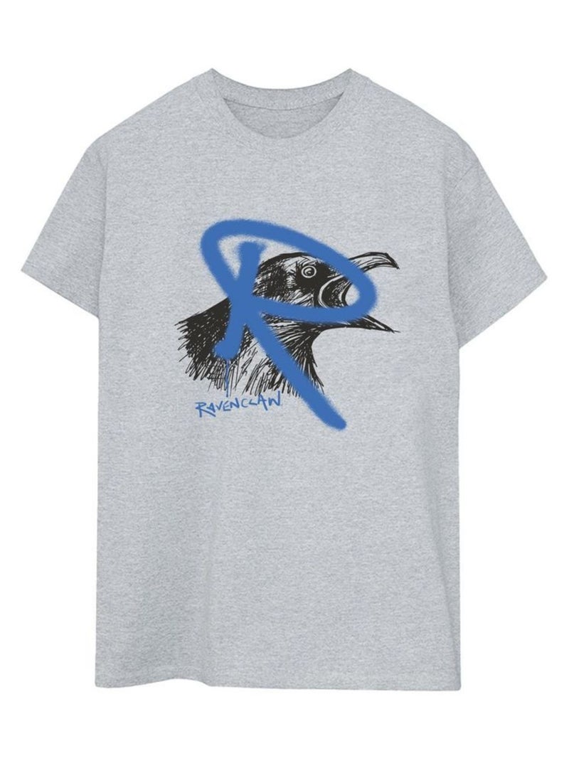 Harry Potter - T-shirt RAVENCLAW Gris chiné - Kiabi