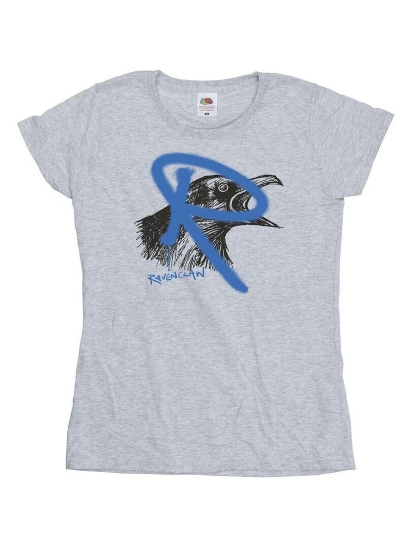 Harry Potter - T-shirt RAVENCLAW Gris chiné - Kiabi