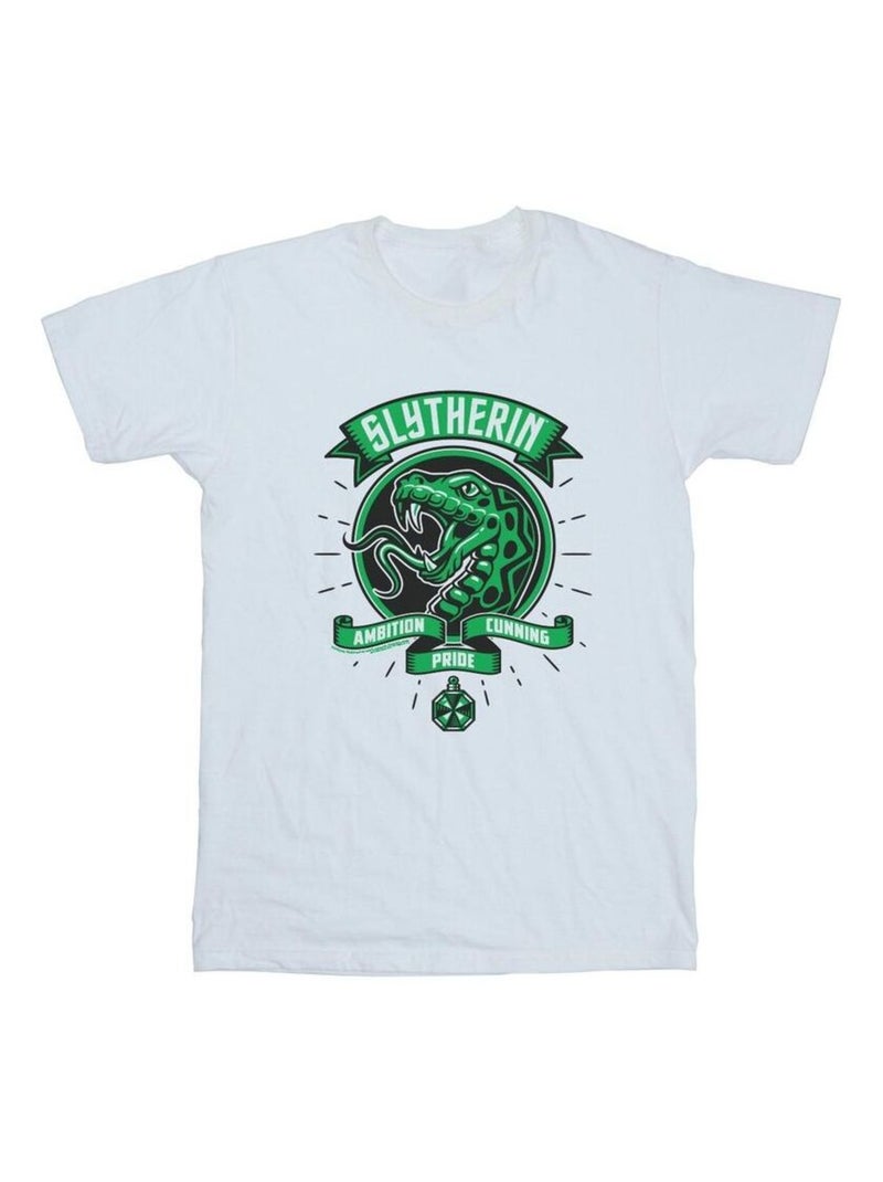 Harry Potter - T-shirt SLYTHERIN Blanc - Kiabi